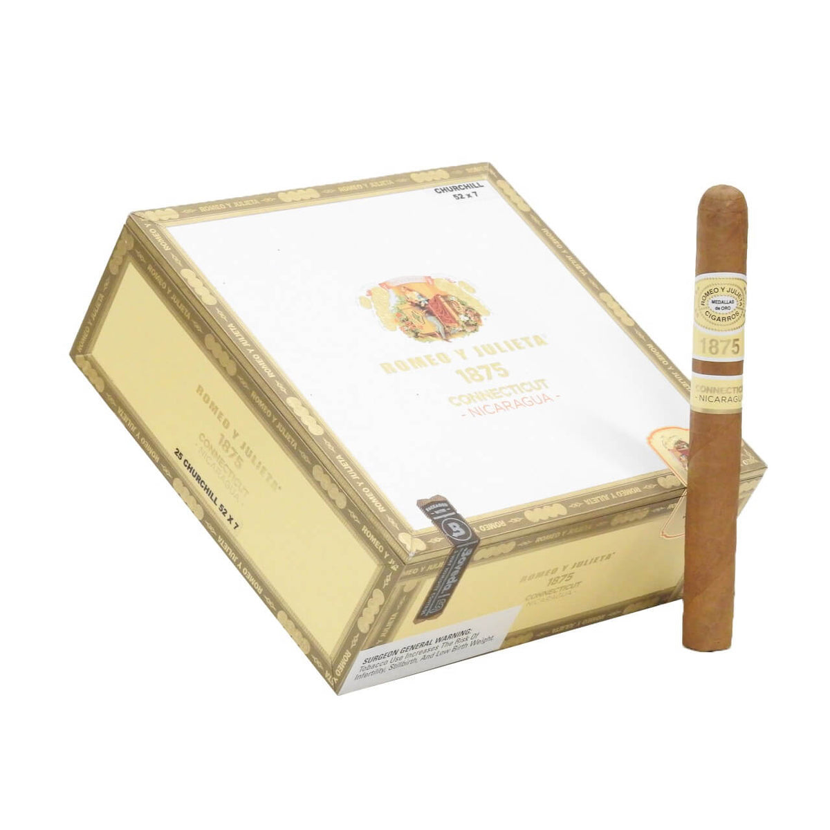 Romeo y Julieta 1875 Connecticut Nicaragua Churchill