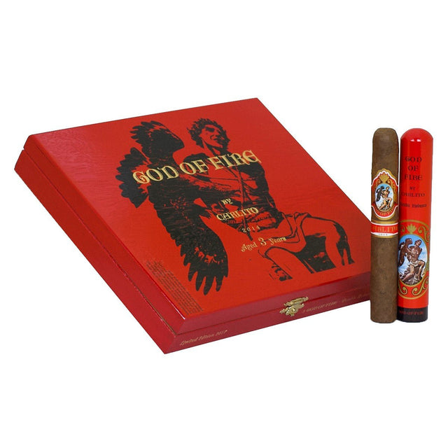 God of Fire Carlito Double Robusto Tubo