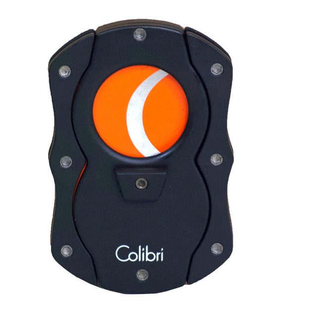 Colibri Cut Black Cigar Cutter with Orange Blades CU100T22