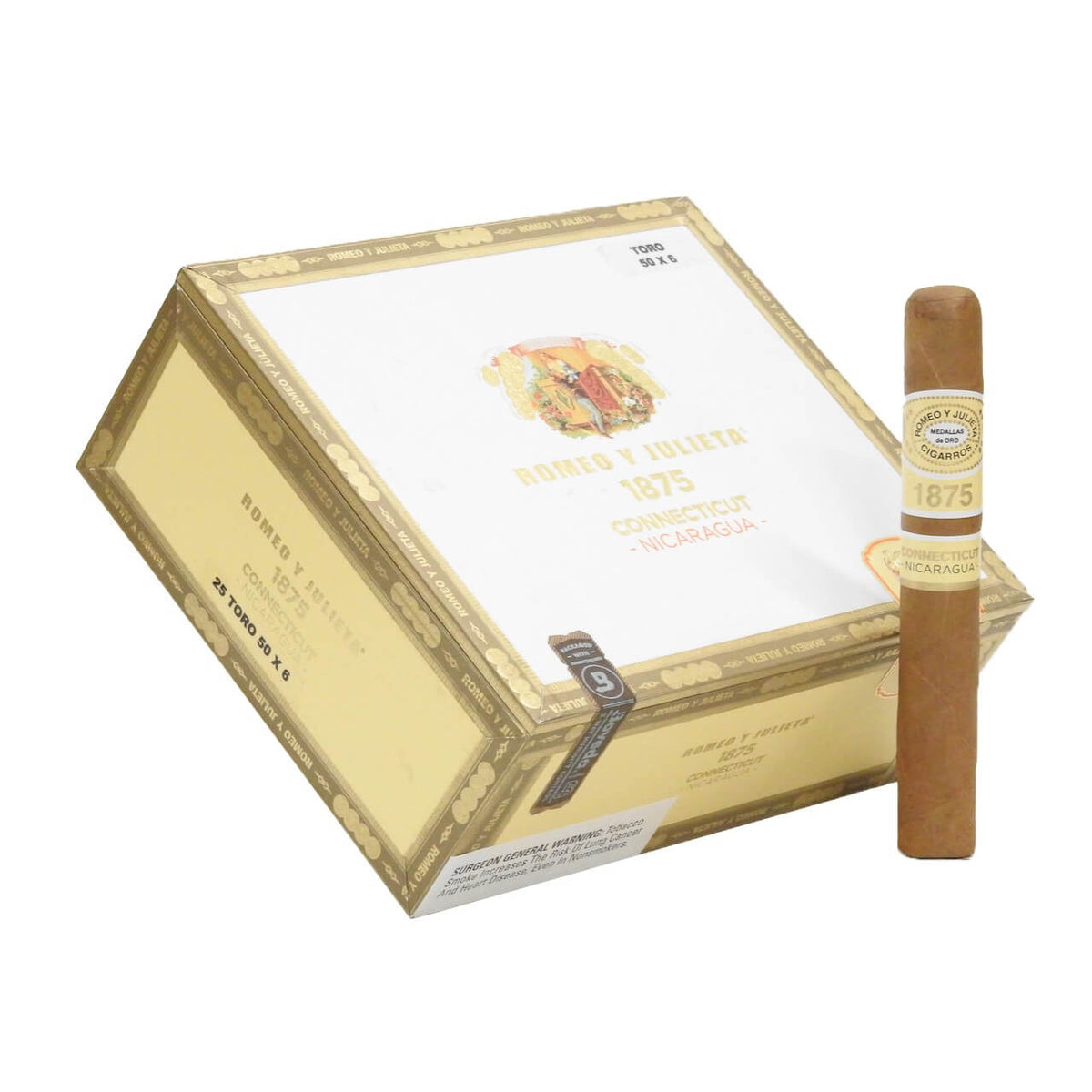 Romeo y Julieta 1875 Connecticut Nicaragua Toro