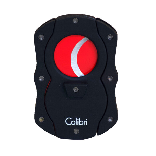 Colibri Cut Black Cigar Cutter with Red Blades CU100T21