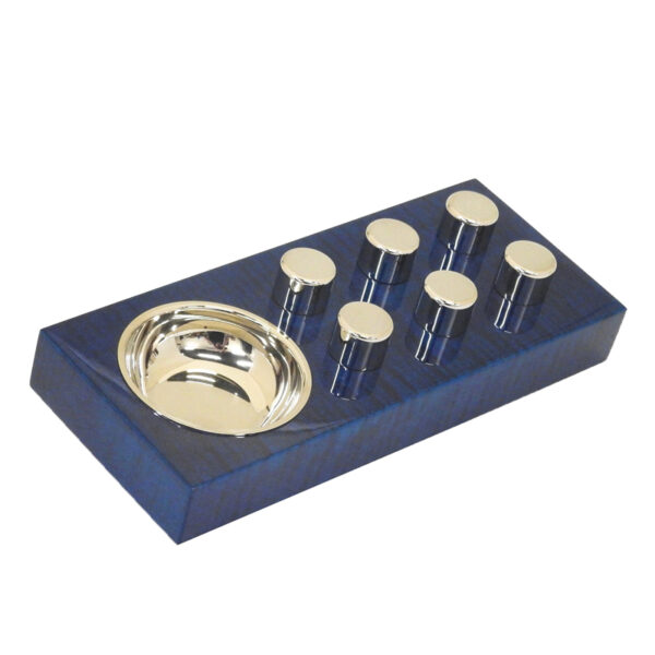 Elie Bleu Blue Sycamore Fruit Wooden Egoist Ashtray FR13SYB